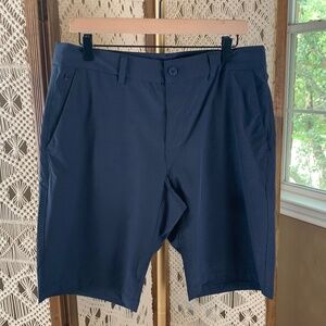 Hang Ten Men's Regular Fit‎ Hybrid 4-way Walk Short, stretch, Navy, Size 34